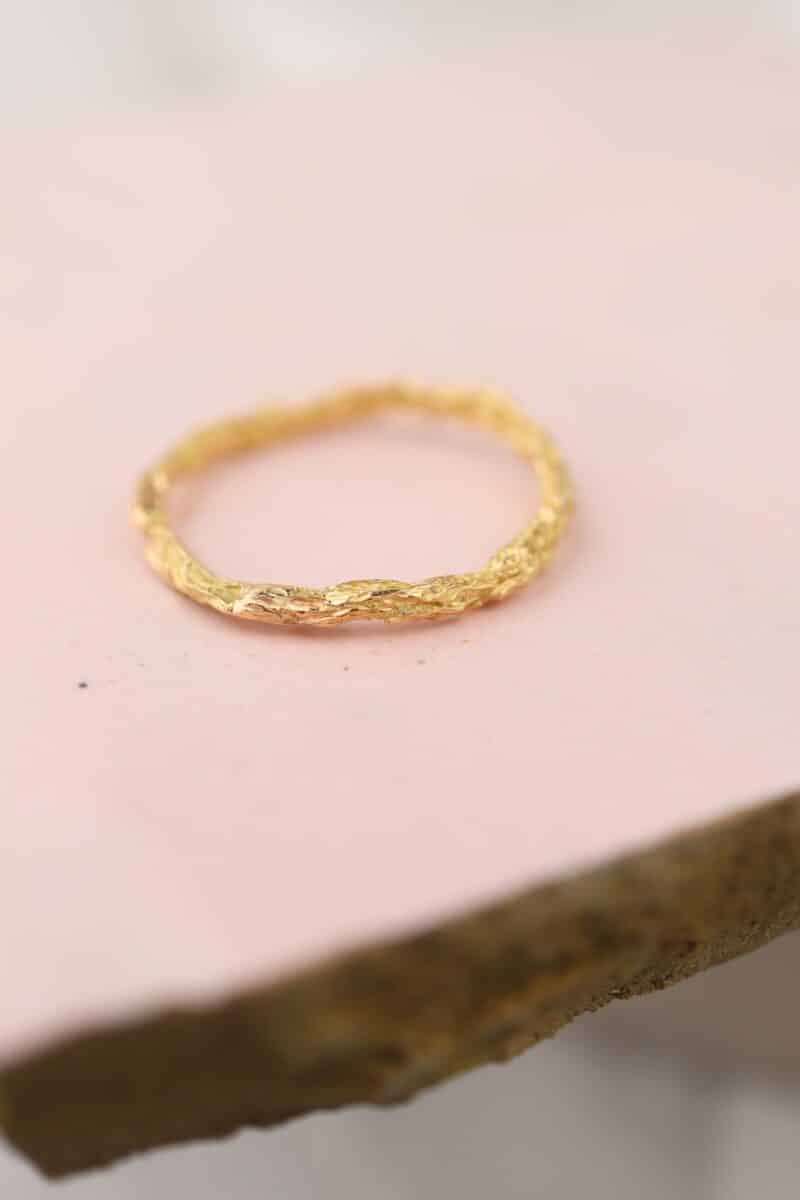 smalle ring 18 karaats goud