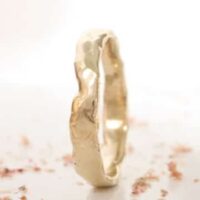 organische gouden ring heren