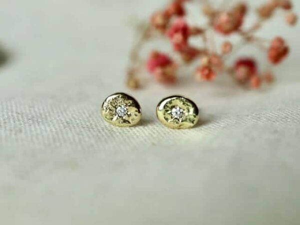diamanten oorbellen