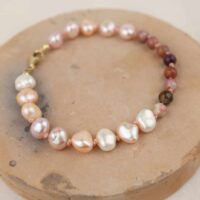 parel armband met toermalijn