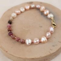 parel armband met toermalijn - Afbeelding 2