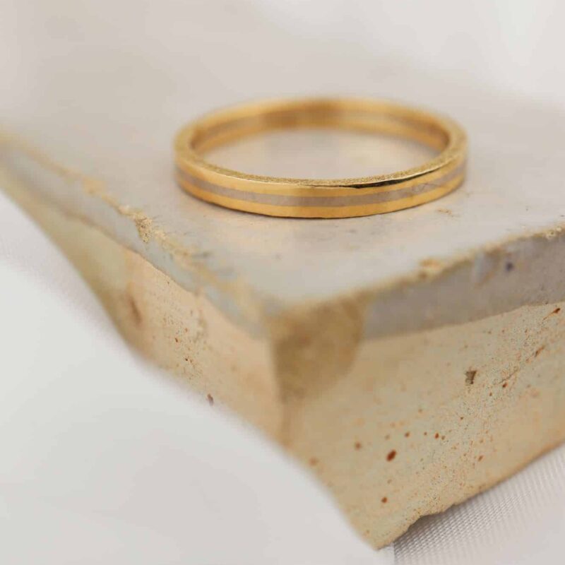 bicolor ring witgoud geelgoud