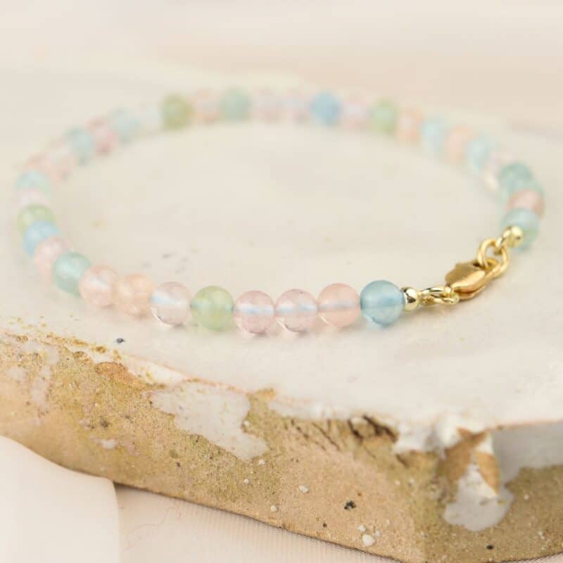 Beryl armband met goud