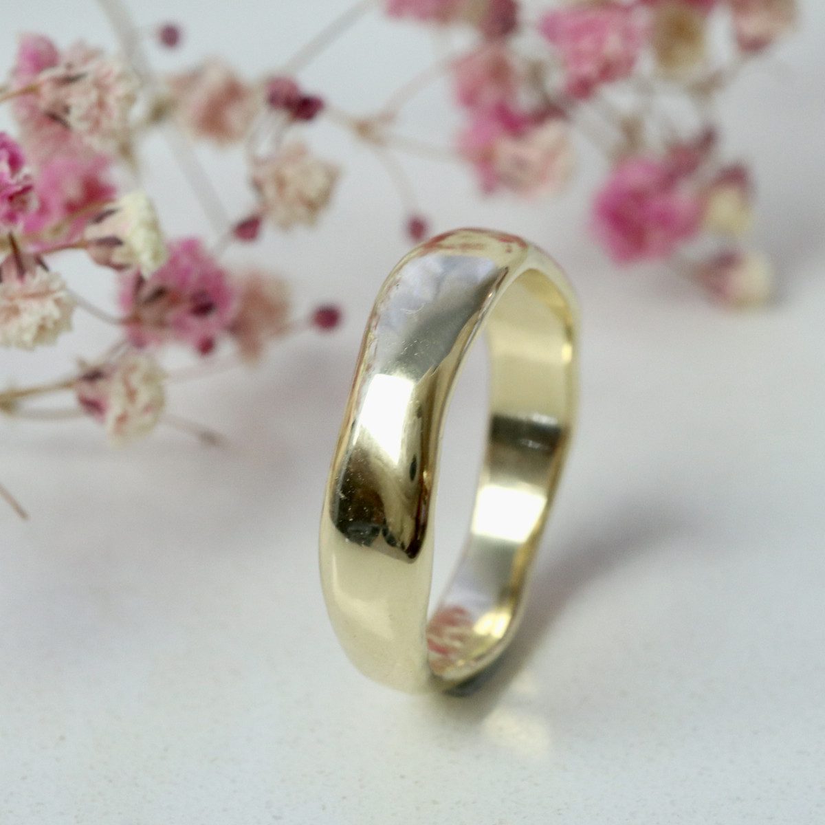 14 kt gouden ring met golf - Afbeelding 3