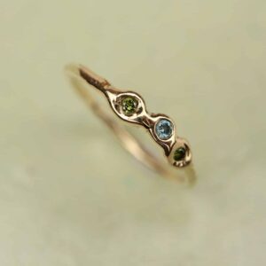 organische ring met diamantjes
