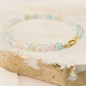 Armband met beryl en goud