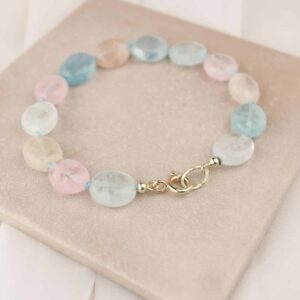 Beryl armband met goud