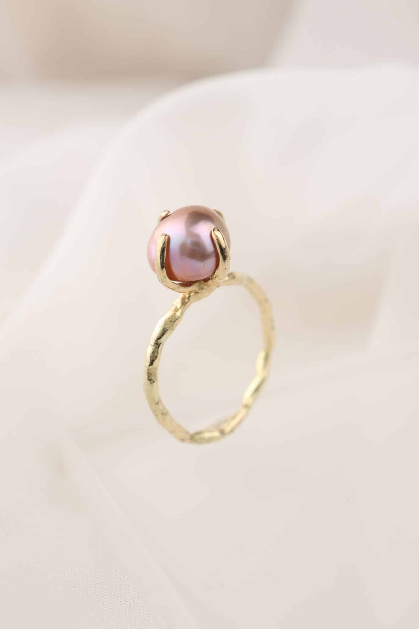 Zoetwater parel gouden ring