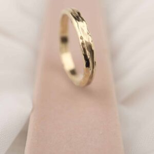 Tera - gevouwen geelgouden ring