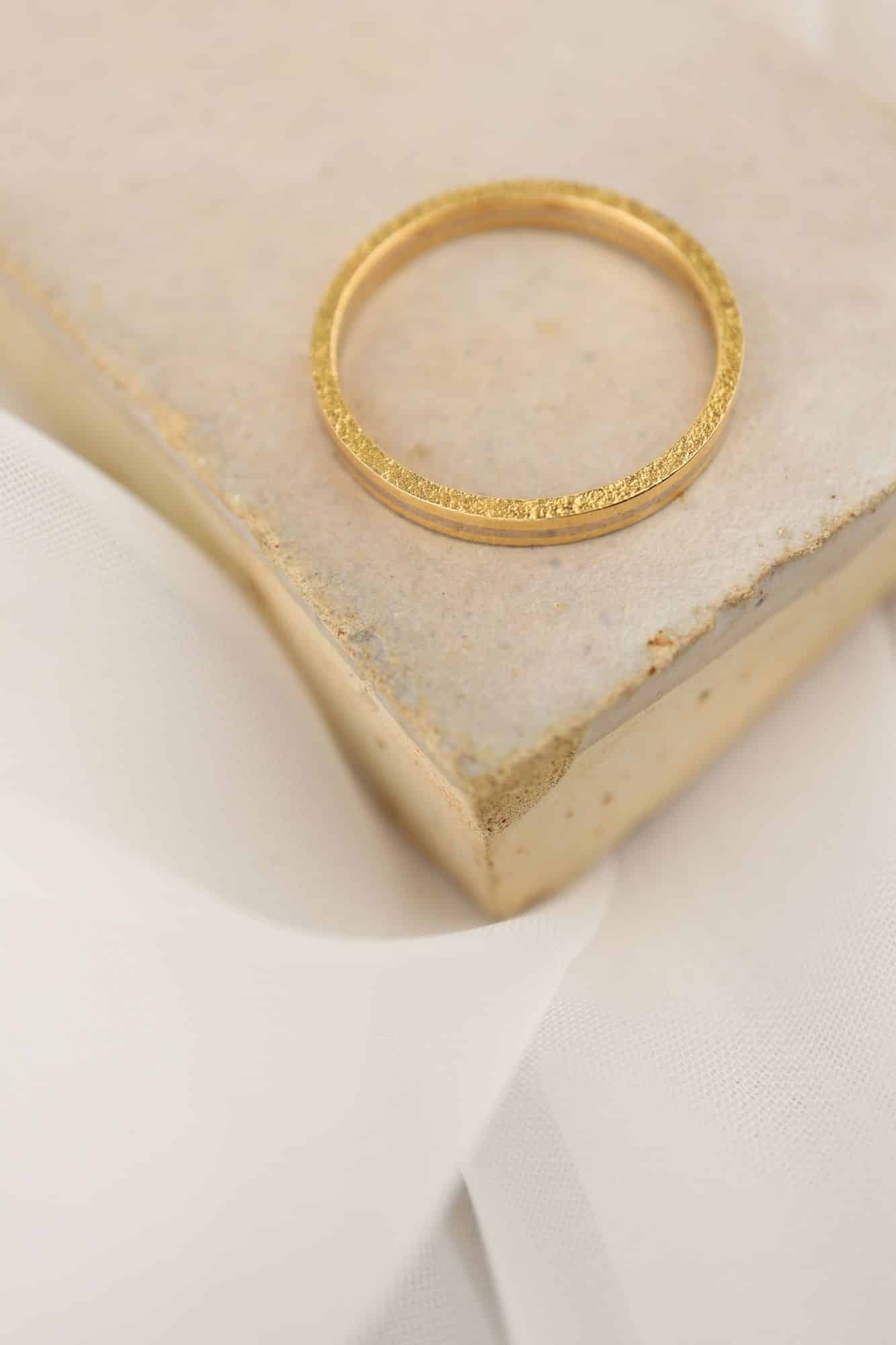 Bicolor ring witgoud geelgoud - Afbeelding 2