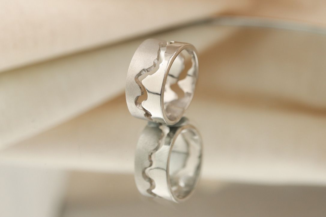 trouwringen zigzag platina
