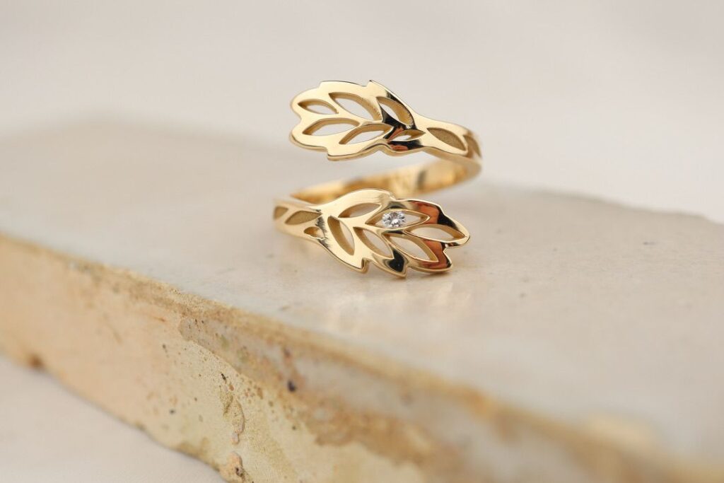 gouden ring herinneringssieraad