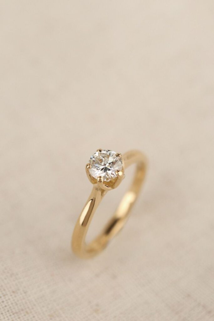 verlovingsring diamant lotus