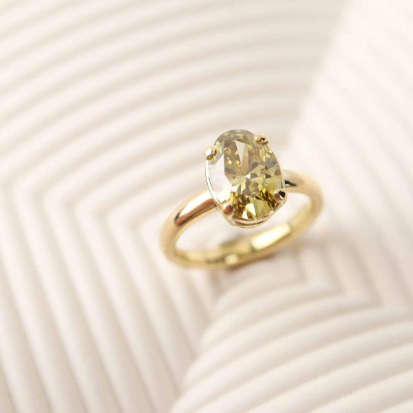 verlovingsring ovale diamant
